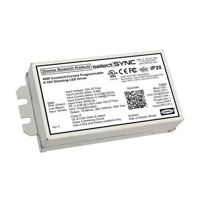 S040W-056C1500-C01-UN-D2 Thomas Research Products                                                                    LED DVR CC AC/DC 12-56V 1.5A