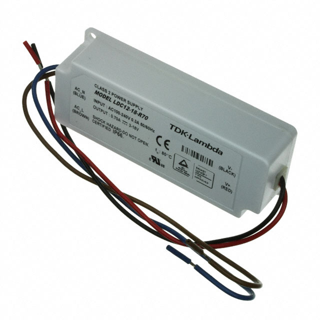 LDC12-18-R70 TDK-Lambda Americas Inc.                                                                    LED DRIVER CC AC/DC 3-18V 700MA