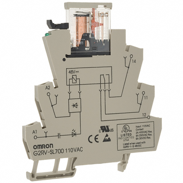 G2RV-SL700 AC110 Omron Automation and Safety                                                                    RELAY GEN PURPOSE SPDT 6A 110V