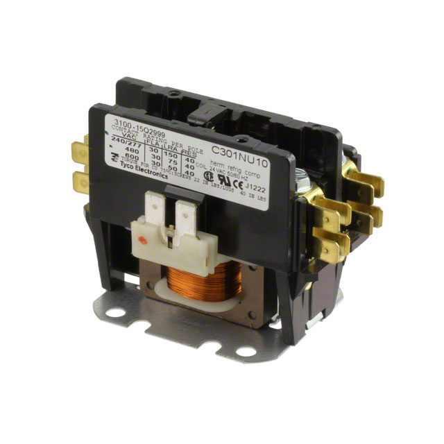 3100-15Q2999 TE Connectivity Potter & Brumfield Relays                                                                    RELAY CONTACTOR SPST 30A 24V