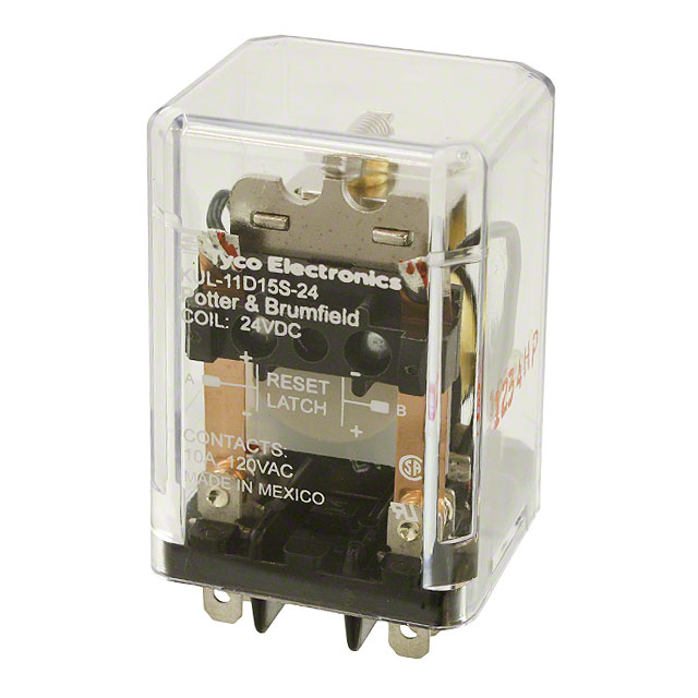 KUL-11D15S-24 TE Connectivity Potter & Brumfield Relays                                                                    RELAY GEN PURPOSE DPDT 10A 24V