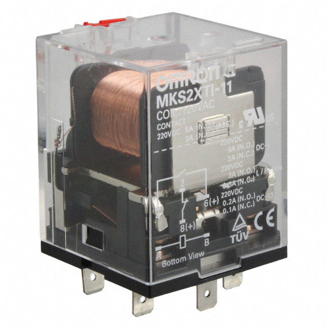 MKS2XTI-11 AC120 Omron Automation and Safety                                                                    RELAY GEN PURPOSE DPST 5A 120V