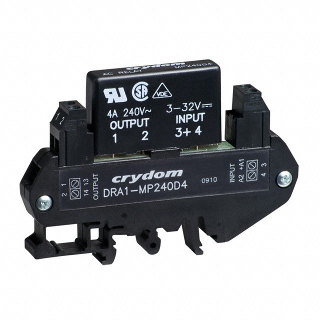 DRA1-MP240D4 Sensata-Crydom                                                                    RELAY SSR SPST-NO 280VAC 4A DIN