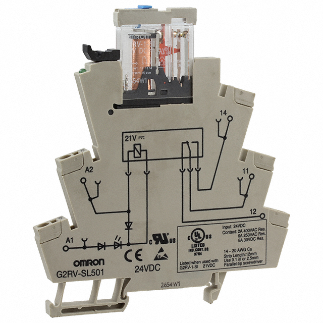 G2RV-SL501-DC24 Omron Automation and Safety                                                                    RELAY GEN PURPOSE SPDT 6A 24V