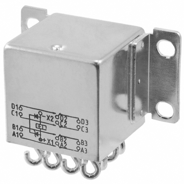 FCA-410-1624M TE Connectivity Aerospace, Defense and Marine                                                                    RELAY GEN PURPOSE 4PDT 10A 28V