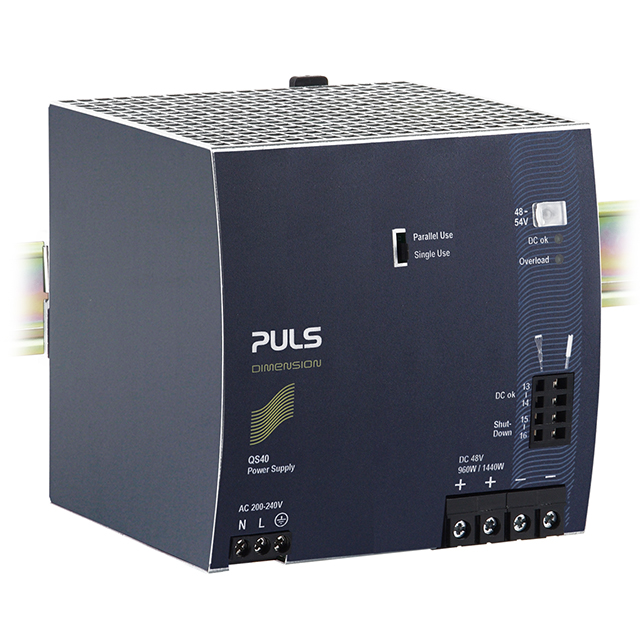 QS40.484 PULS, LP                                                                    DIN RAIL PWR SUPPLY 960W 48V 20A