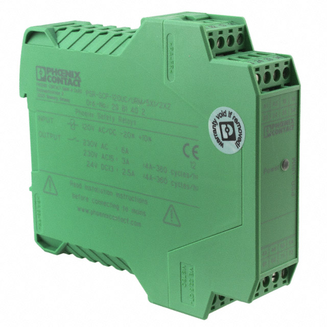 2981402 Phoenix Contact                                                                    SAFETY RELAY DIN RAIL 120V