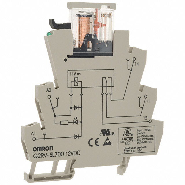 G2RV-SL700 DC12 (DC11) Omron Automation and Safety                                                                    RELAY GEN PURPOSE SPDT 6A 12V