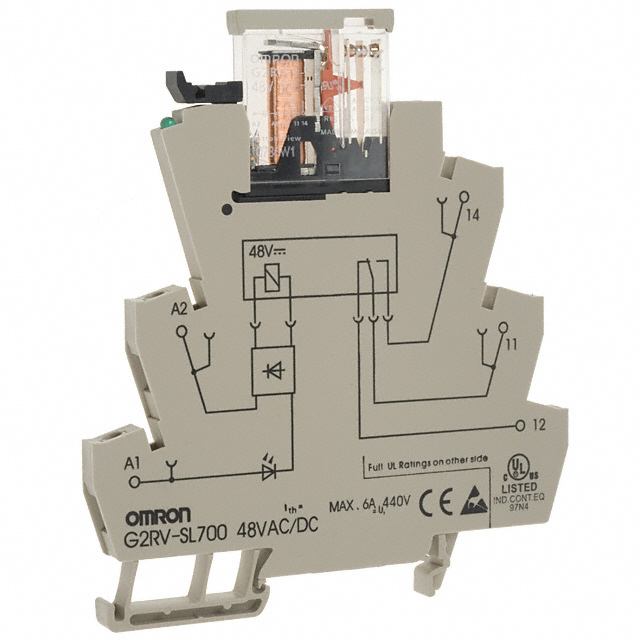 G2RV-SL700 AC/DC48 Omron Automation and Safety                                                                    RELAY GEN PURPOSE SPDT 6A 48V
