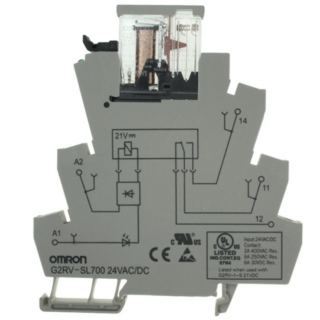 G2RV-SL700 AC/DC24 Omron Automation and Safety                                                                    RELAY GEN PURPOSE SPDT 6A 24V