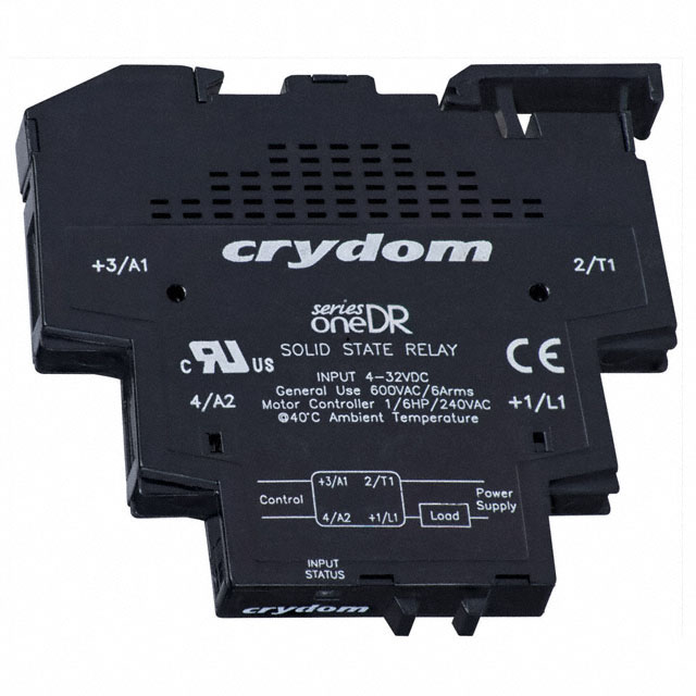 DR24A06 Sensata-Crydom                                                                    RELAY SSR DIN RAIL AC OUT 6A