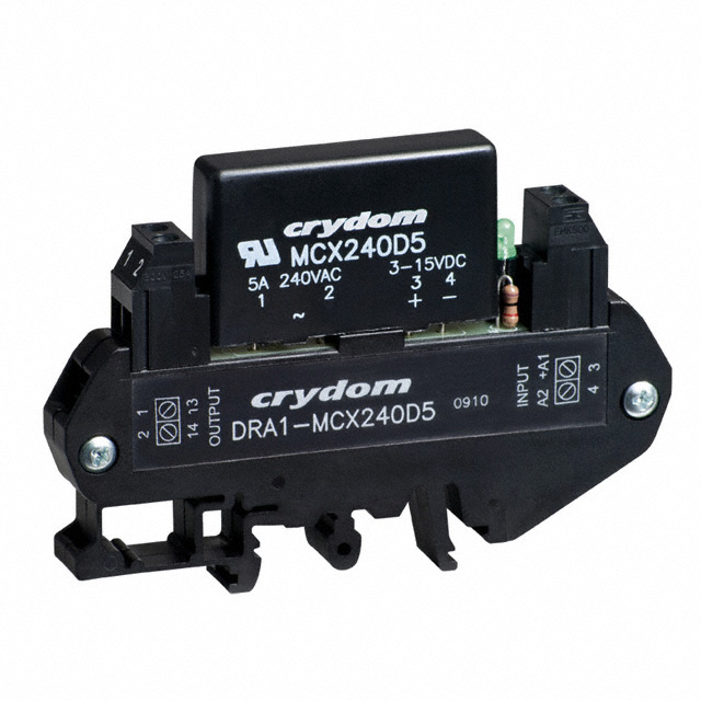 DRA1-MCX240D5 Sensata-Crydom                                                                    RELAY SSR SPST-NO 280VAC 5A DIN