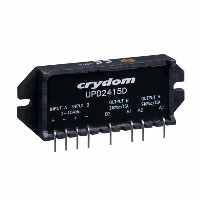 UPD2415D-10 Sensata-Crydom                                                                    SSR DL SPST-NO 240VAC 15A PHASE