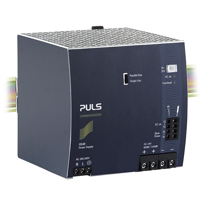 QS40.244 PULS, LP                                                                    DIN RAIL PWR SUPPLY 960W 24V 40A