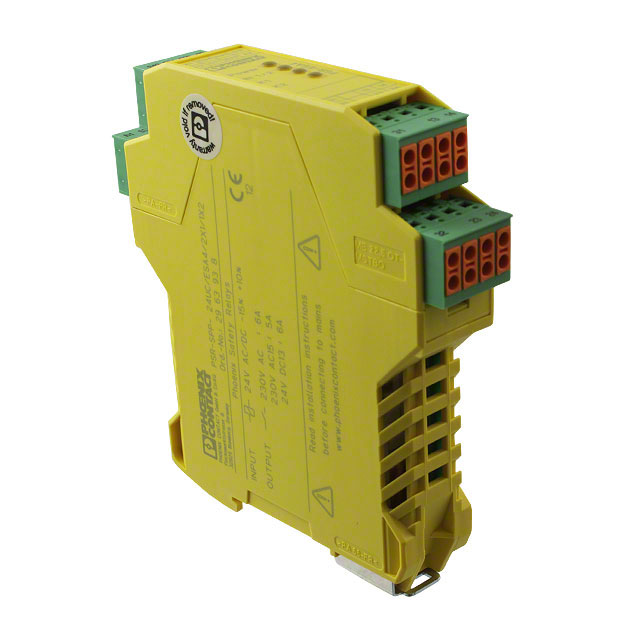 2963938 Phoenix Contact                                                                    RELAY SAFETY DPST 6A 24V