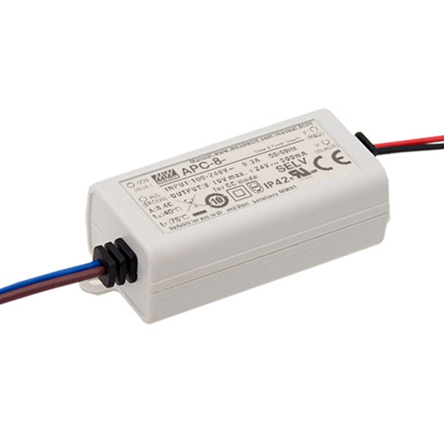 APC-8-250 Mean Well USA Inc.                                                                    LED DRVR CC AC/DC 16-32V 250MA