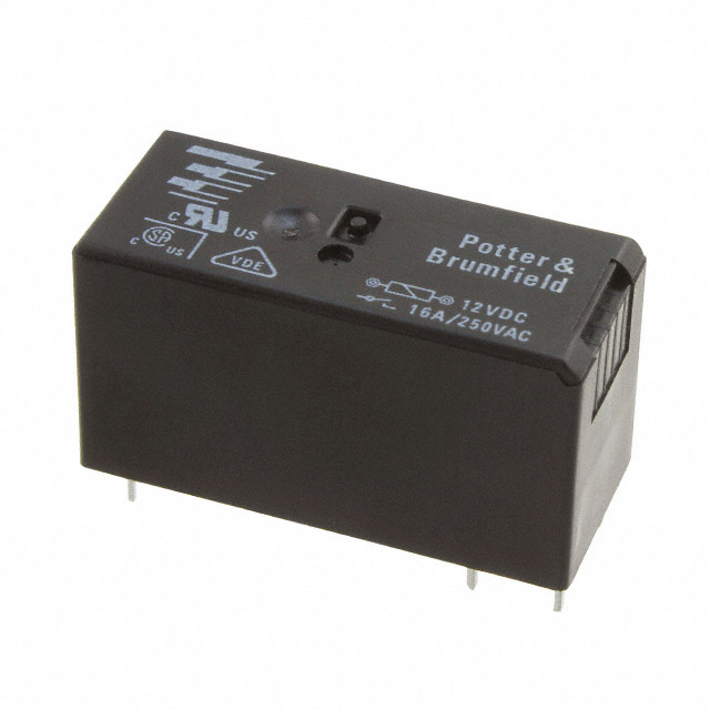 RT334012F TE Connectivity Potter & Brumfield Relays                                                                    RELAY GEN PURPOSE SPST 16A 12V