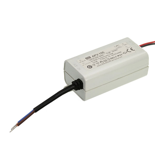 APV-16E-15 Mean Well USA Inc.                                                                    LED DRIVER CV AC/DC 15V 1A