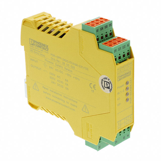 2900526 Phoenix Contact                                                                    RELAY SAFETY DPST 6A 24V