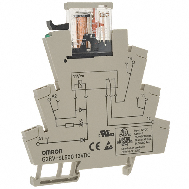 G2RV-SL500 DC12 (DC11) Omron Automation and Safety                                                                    RELAY GEN PURPOSE SPDT 6A 12V