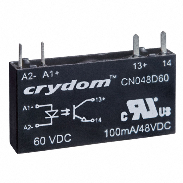 CN048D60 Sensata-Crydom                                                                    RELAY SSR 0.1A 48VDC 4SIP