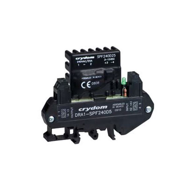 DRA1-SPFE240D25 Sensata-Crydom                                                                    RELAY SSR SPST-NO 280VAC 8A DIN