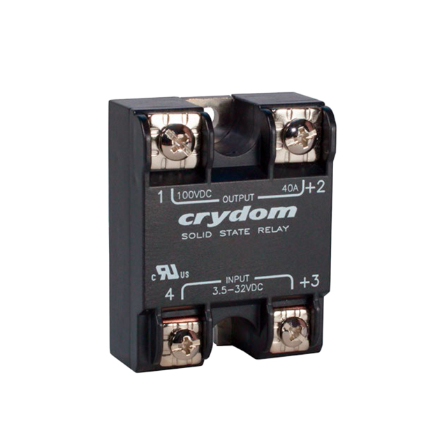 D1D40K Sensata-Crydom                                                                    RELAY SSR 40A 100VDC