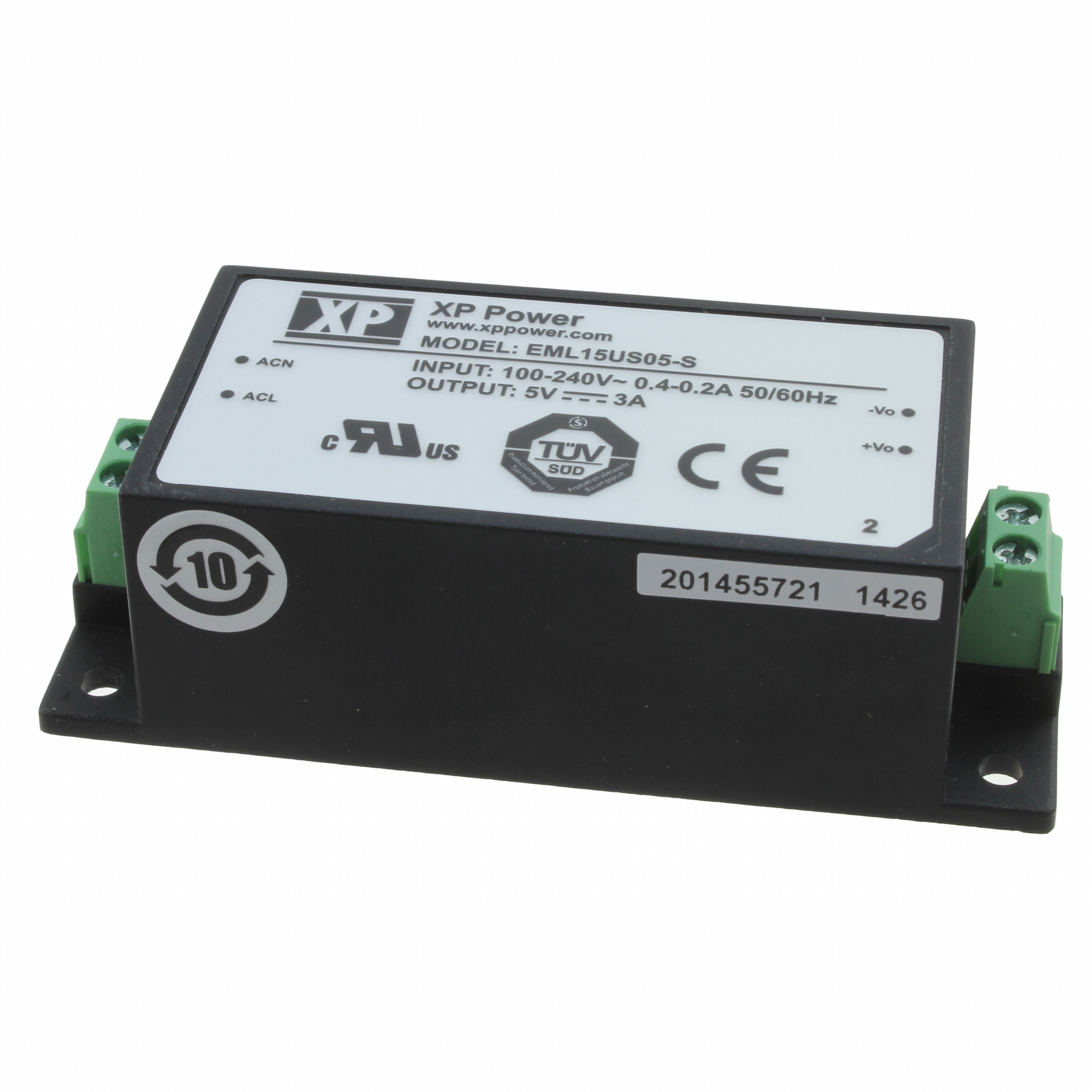 EML15US05-S XP Power                                                                    AC/DC CONVERTER 5V 15W