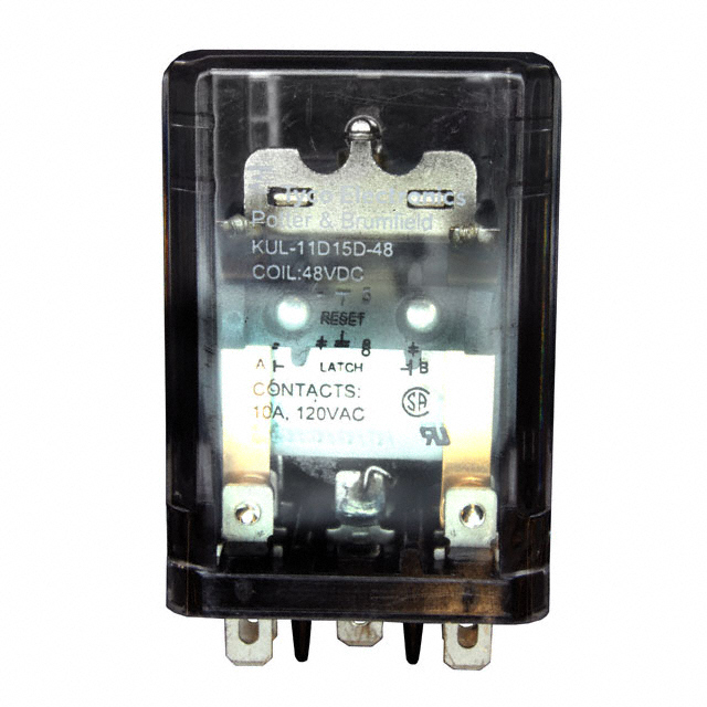 KUL-11D15D-48 TE Connectivity Potter & Brumfield Relays                                                                    RELAY GEN PURPOSE DPDT 10A 48V