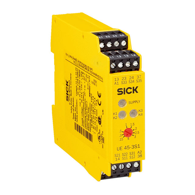 UE45-3S12D33 SICK, Inc.                                                                    RELAY SAFETY 2NO 1NO DELAY