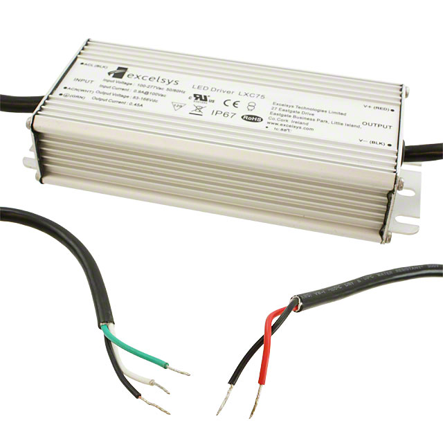 LXC75-0350SW Excelsys Technologies Ltd                                                                    LED DRIVER CC AC/DC 107-214V