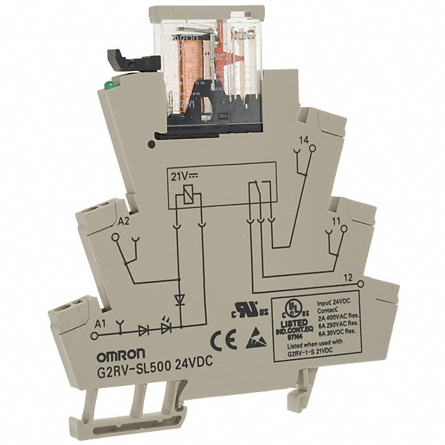 G2RV-SL500 DC24 (DC21) Omron Automation and Safety                                                                    RELAY GEN PURPOSE SPDT 6A 24V