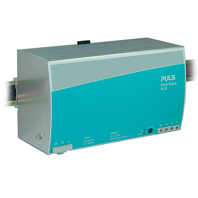 SL20.100 PULS, LP                                                                    DIN RAIL PWR SUPPLY 480W 24V 20A