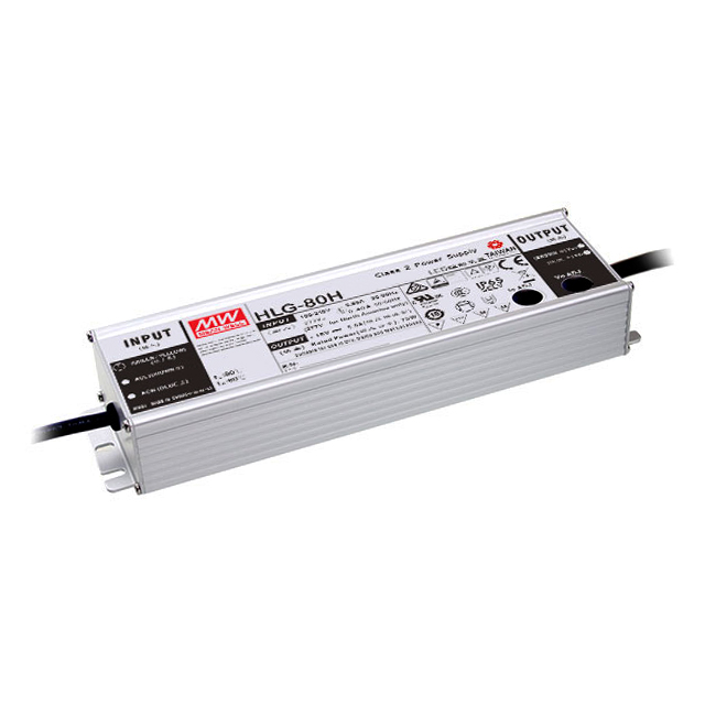 HLG-80H-36B Mean Well USA Inc.                                                                    LED DVR CC/CV ACDC 21.6-36V 2.3A