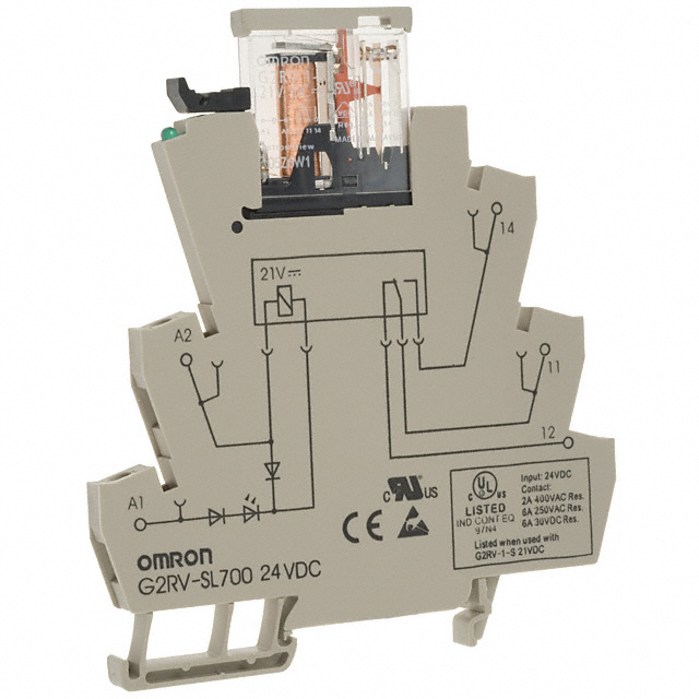 G2RV-SL700 DC24 (DC21) Omron Automation and Safety                                                                    RELAY GEN PURPOSE SPDT 6A 24V