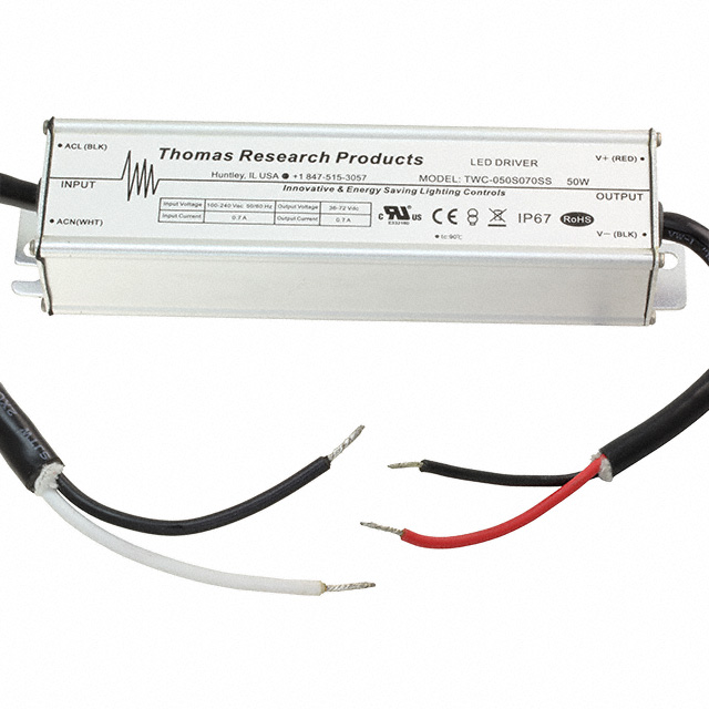 TWC-050S070SS Thomas Research Products                                                                    LED DRIVER CC AC/DC 36-72V 700MA