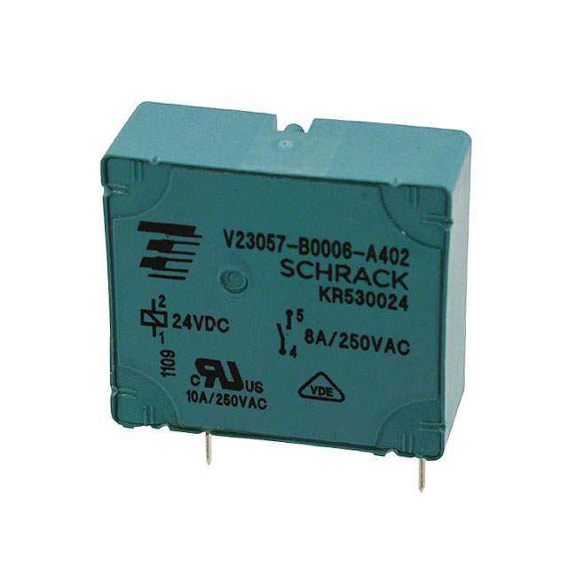 V23057B 6A402 TE Connectivity Potter & Brumfield Relays                                                                    RELAY GEN PURPOSE SPST 8A 24V