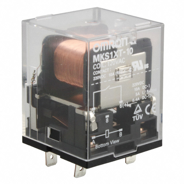 MKS1XT-10 AC120 Omron Automation and Safety                                                                    RELAY GEN PURPOSE SPST 10A 120V