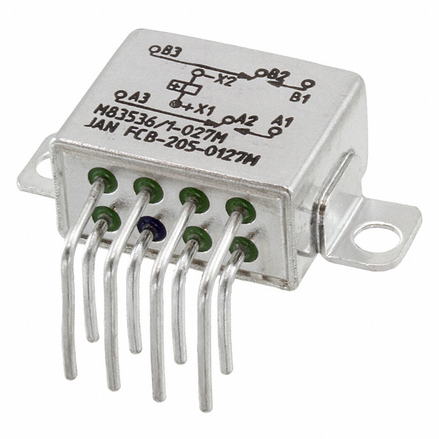 FCB-205-0127M TE Connectivity Aerospace, Defense and Marine                                                                    RELAY GEN PURPOSE DPDT 5A 28V