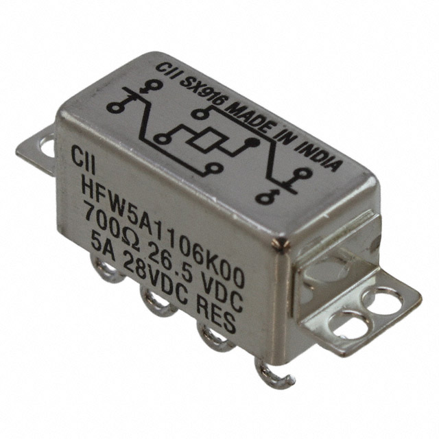 HFW5A1106K00 TE Connectivity Aerospace, Defense and Marine                                                                    RELAY GEN PURPOSE DPDT 5A 26.5V