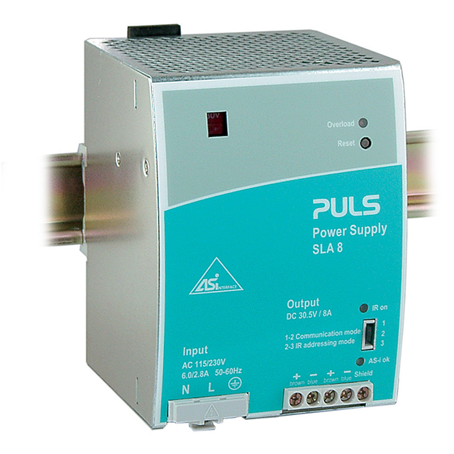 SLA8.100 PULS, LP                                                                    DIN RAIL ASI PSU 240W 30.5V 8A