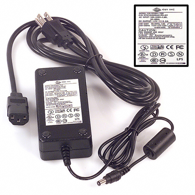 DTS120500UC-P5-ET CUI Inc.                                                                    AC/DC DESKTOP ADAPTER 12V 60W