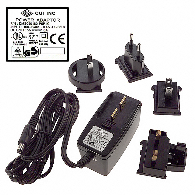 DMS050160-P5-IC CUI Inc.                                                                    AC/DC WALL MOUNT ADAPTER 5V 8W