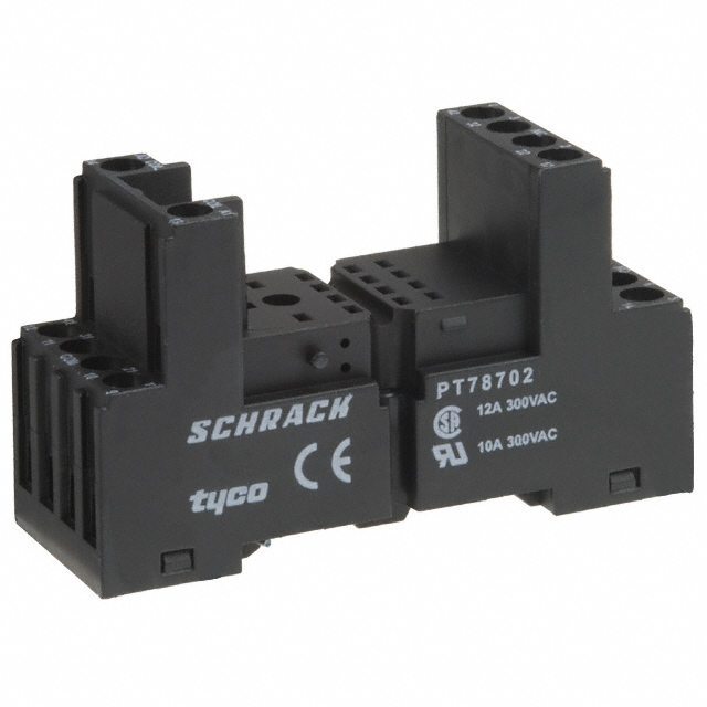 PT78702 TE Connectivity Potter & Brumfield Relays                                                                    SOCKET RELAY DP DIN RAIL PT SER