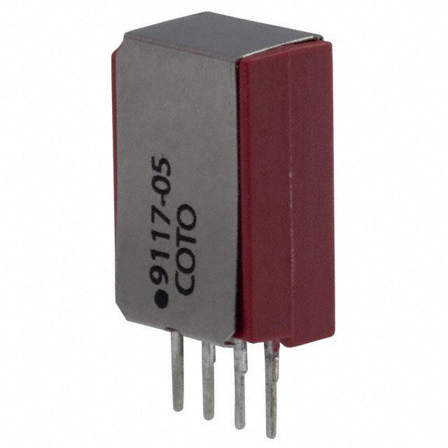 9117-05-11 Coto Technology                                                                    RELAY REED SPST 250MA 5V