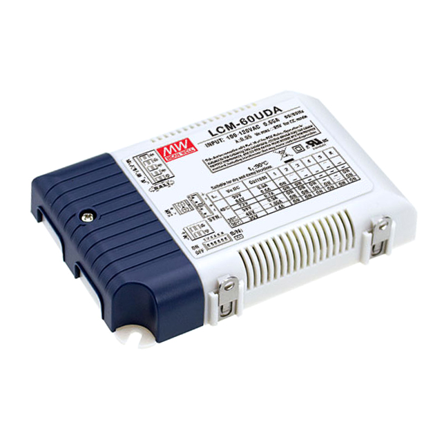 LCM-60UDA Mean Well USA Inc.                                                                    LED DRIVER CC AC/DC 2-90V 1.4A