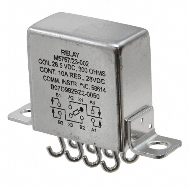 B07D992BZ2-0050 TE Connectivity Aerospace, Defense and Marine                                                                    RELAY GEN PURPOSE DPDT 10A 26.5V