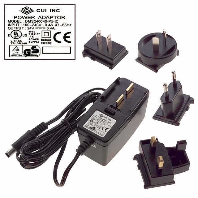 DMS240040-P5-IC CUI Inc.                                                                    AC/DC WALL MOUNT ADAPTER 24V 10W