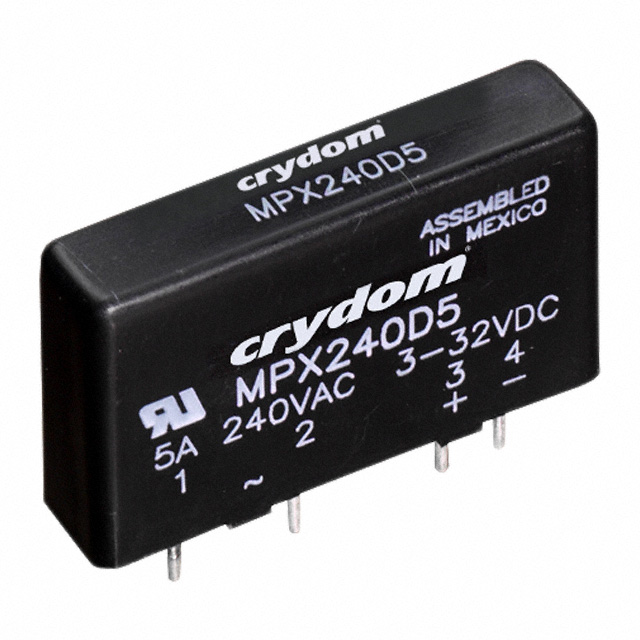 MPX240D5R Sensata-Crydom                                                                    RELAY,SOLID STATE, 5A, 4-SIP