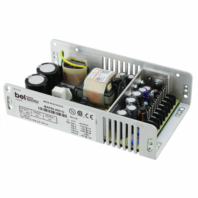 MAP80-4001G Bel Power Solutions                                                                    AC/DC CNVRTR 5V 24V +/-12V 80W